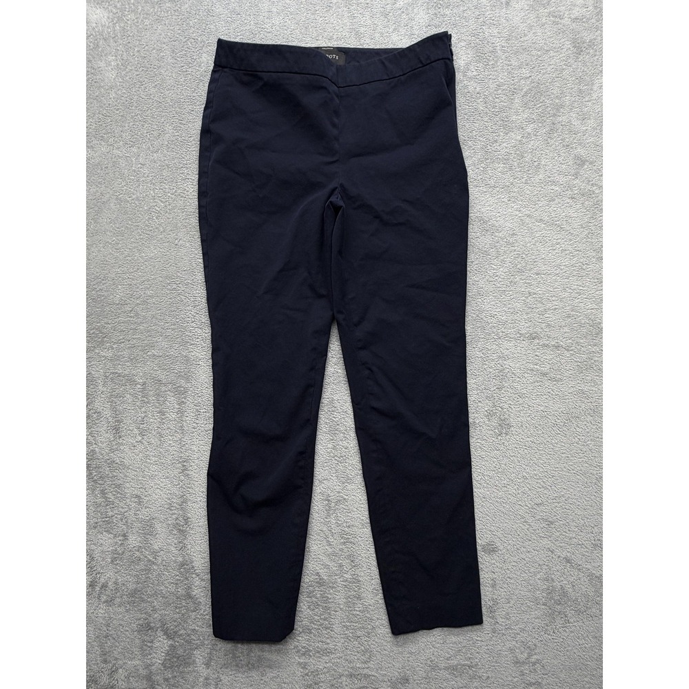 Talbots Pants‎ Womens 6 Blue Chatham Slim Stretch Twill Pull On Pockets